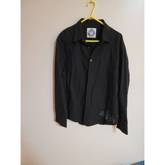 Level 10 Mens Blk 2XL Long Sleeve Button Down Shirt (A12) - Picture 1 of 7